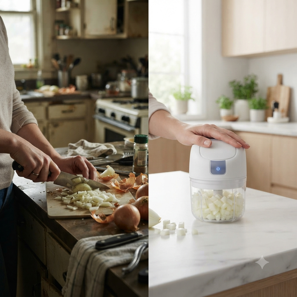 USB Rechargeable Mini Food Chopper | Portable Vegetable & Garlic Chopper