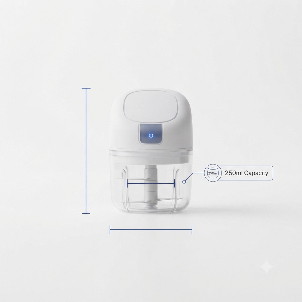 USB Rechargeable Mini Food Chopper | Portable Vegetable & Garlic Chopper