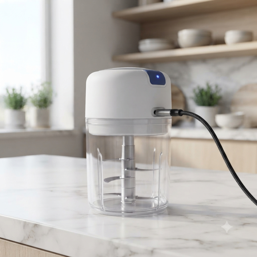 USB Rechargeable Mini Food Chopper | Portable Vegetable & Garlic Chopper
