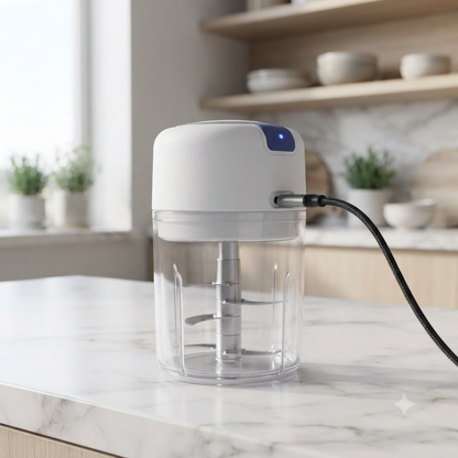 USB Rechargeable Mini Food Chopper | Portable Vegetable & Garlic Chopper